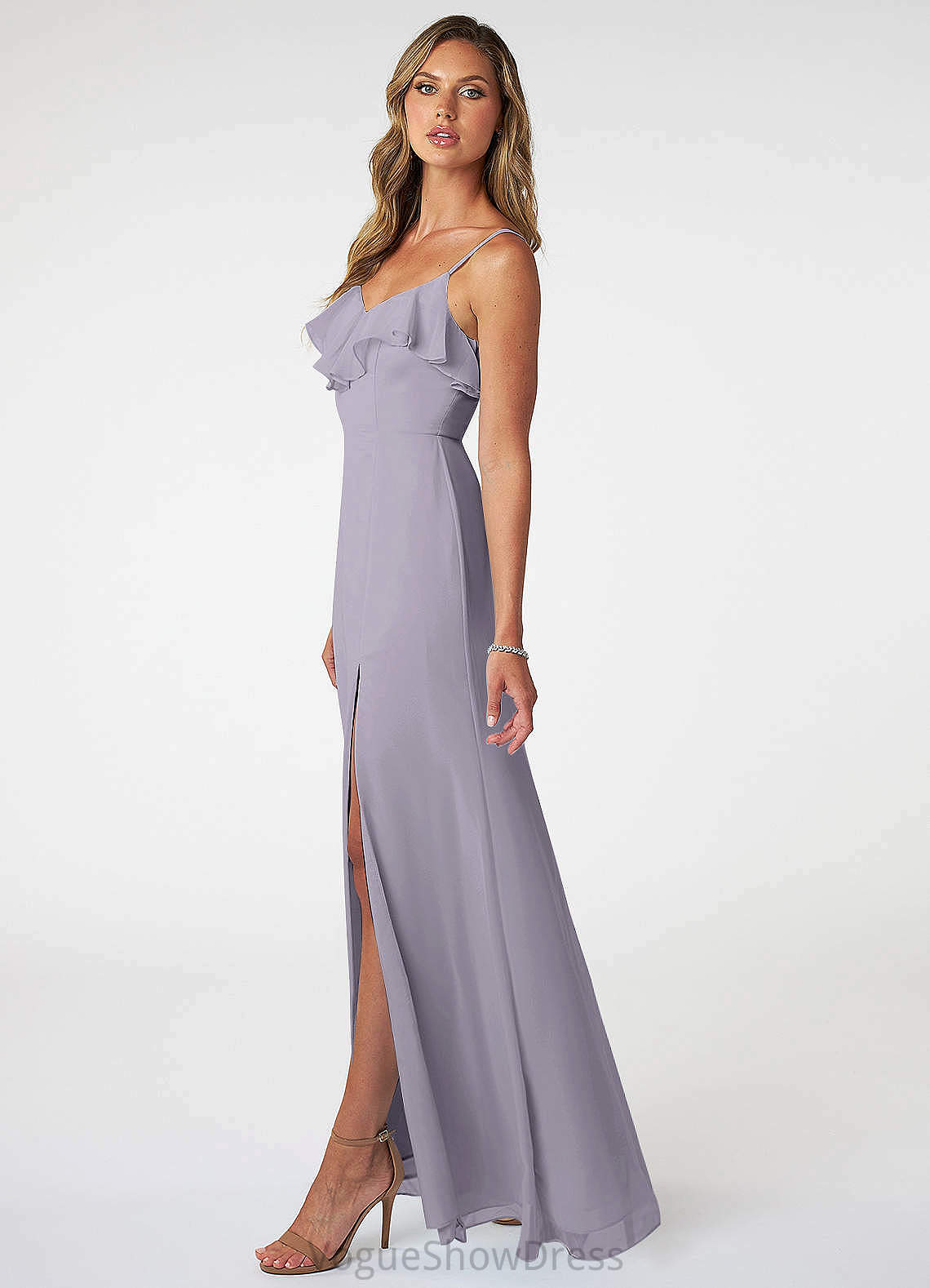 Marilyn Floor Length Sleeveless Natural Waist Sequins Scoop Trumpet/Mermaid Bridesmaid Dresses