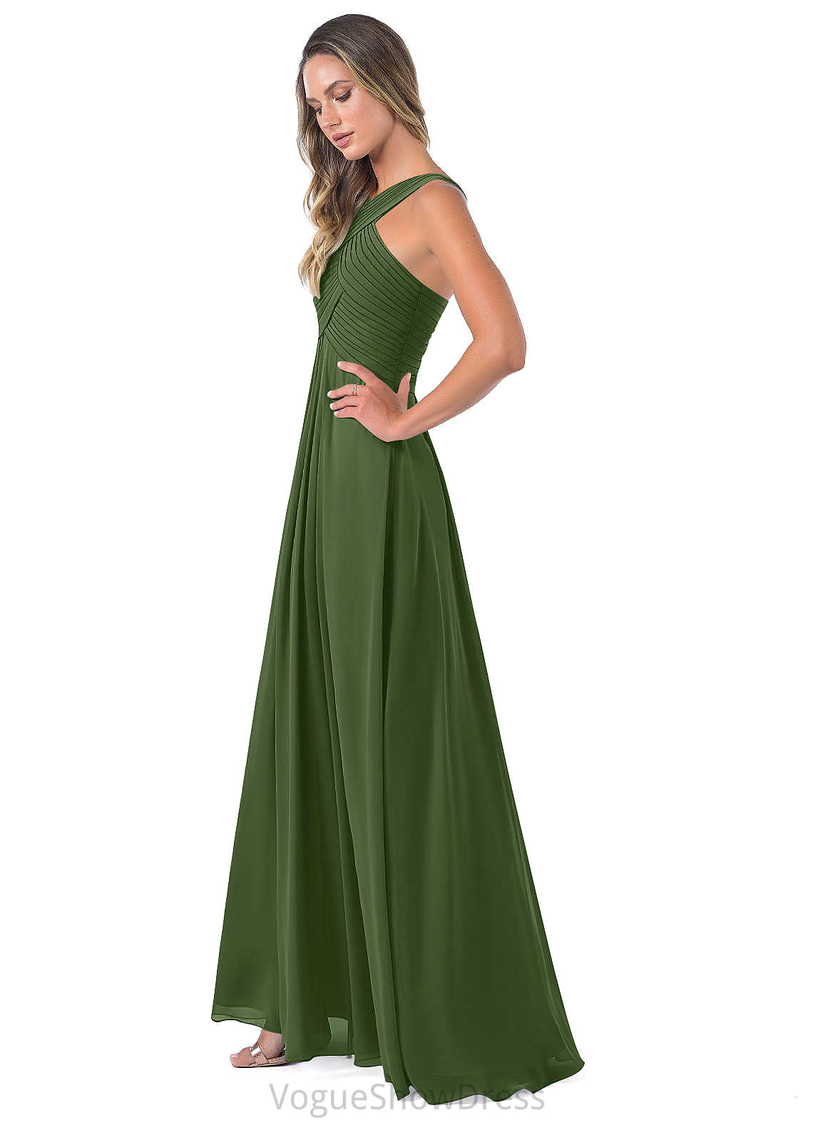 Zoey Sleeveless Floor Length Sheath/Column Natural Waist Scoop Bridesmaid Dresses