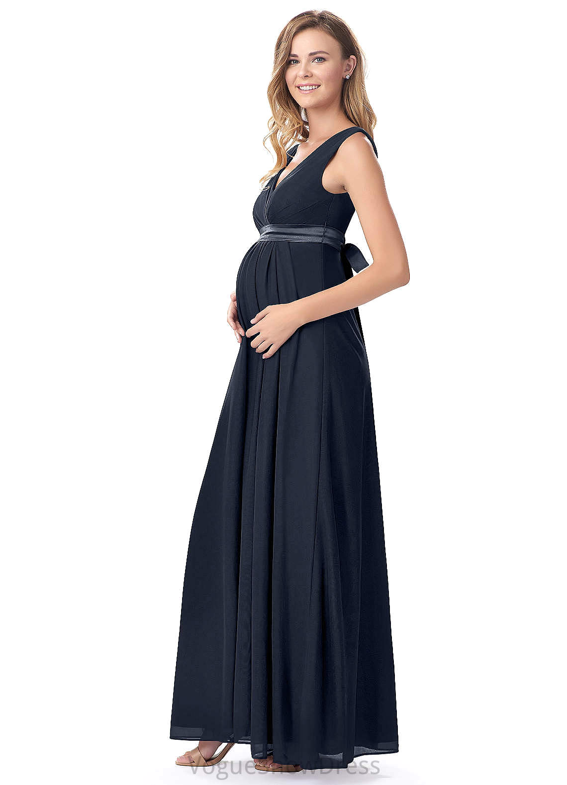 Ashlyn Natural Waist Trumpet/Mermaid Spaghetti Staps Sleeveless Sweep-Brush Train Off The Shoulder Bridesmaid Dresses