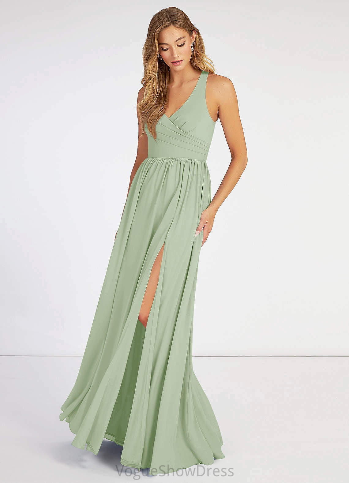 Marisa Sleeveless Natural Waist Floor Length Trumpet/Mermaid One Shoulder Bridesmaid Dresses