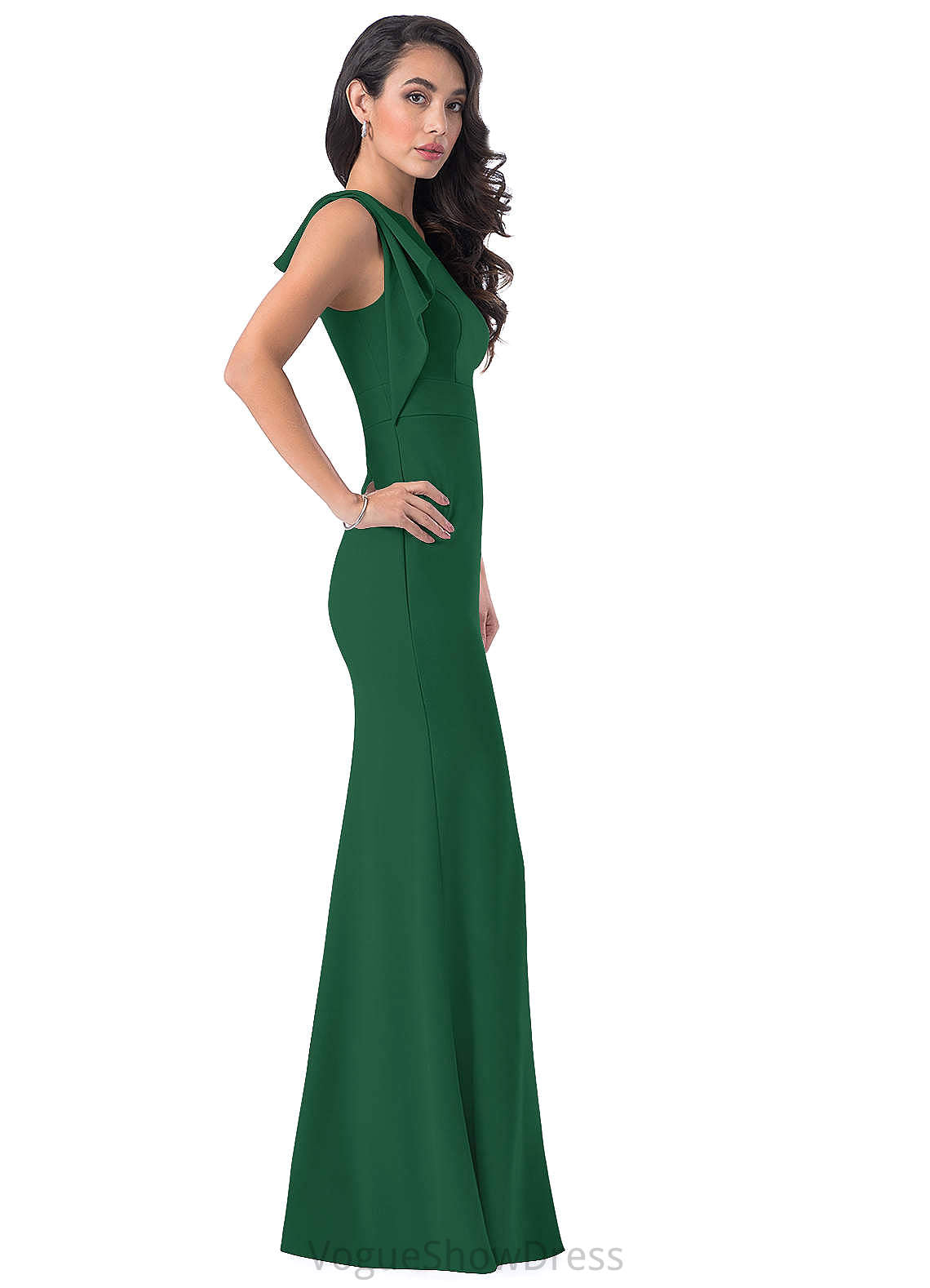 Tatum A-Line/Princess Natural Waist Spaghetti Staps Floor Length Sleeveless Bridesmaid Dresses