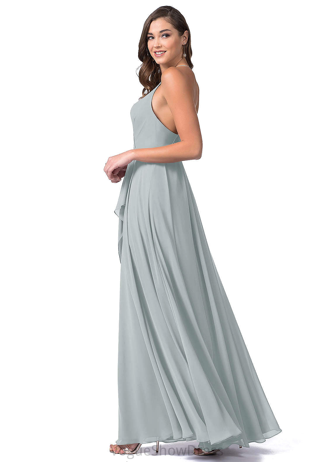 Tiara Sleeveless Empire Waist A-Line/Princess Spaghetti Staps Floor Length Bridesmaid Dresses