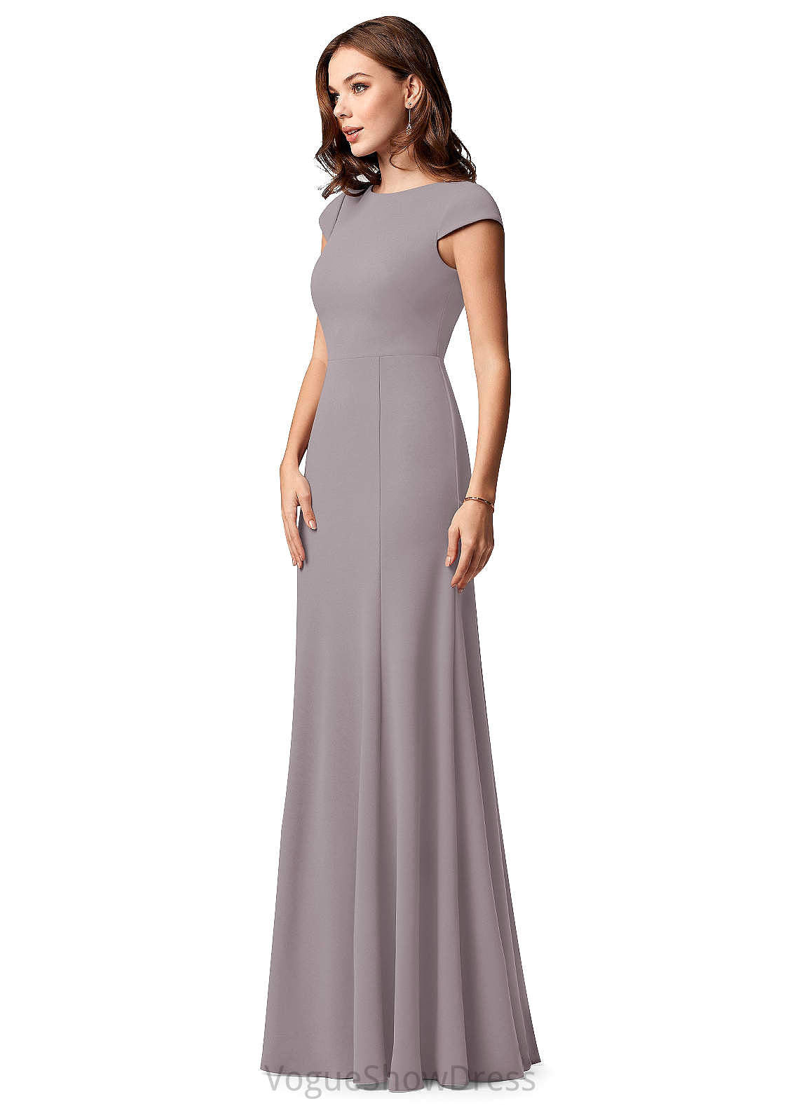 Tia A-Line/Princess Sleeveless Spaghetti Staps Floor Length Natural Waist Bridesmaid Dresses