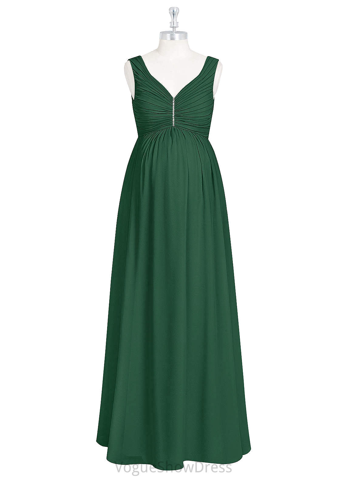 Tatum V-Neck Floor Length Sleeveless A-Line/Princess Natural Waist Bridesmaid Dresses