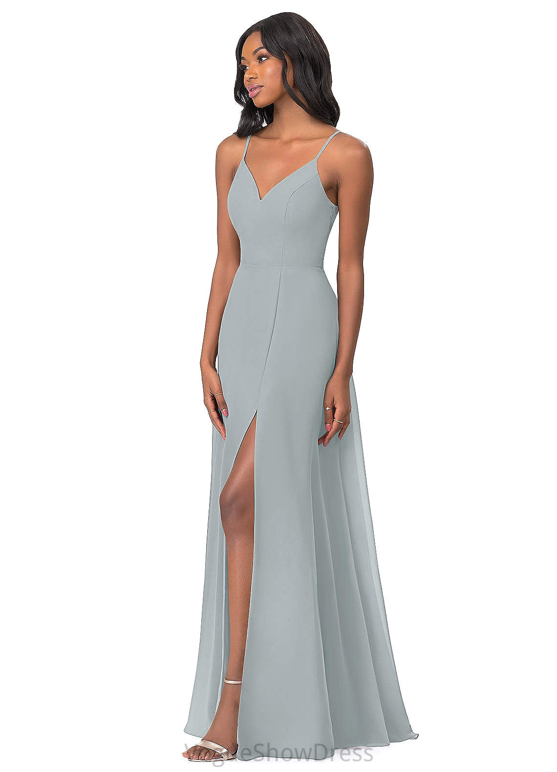 Sophronia Scoop Sleeveless Floor Length Natural Waist A-Line/Princess Bridesmaid Dresses