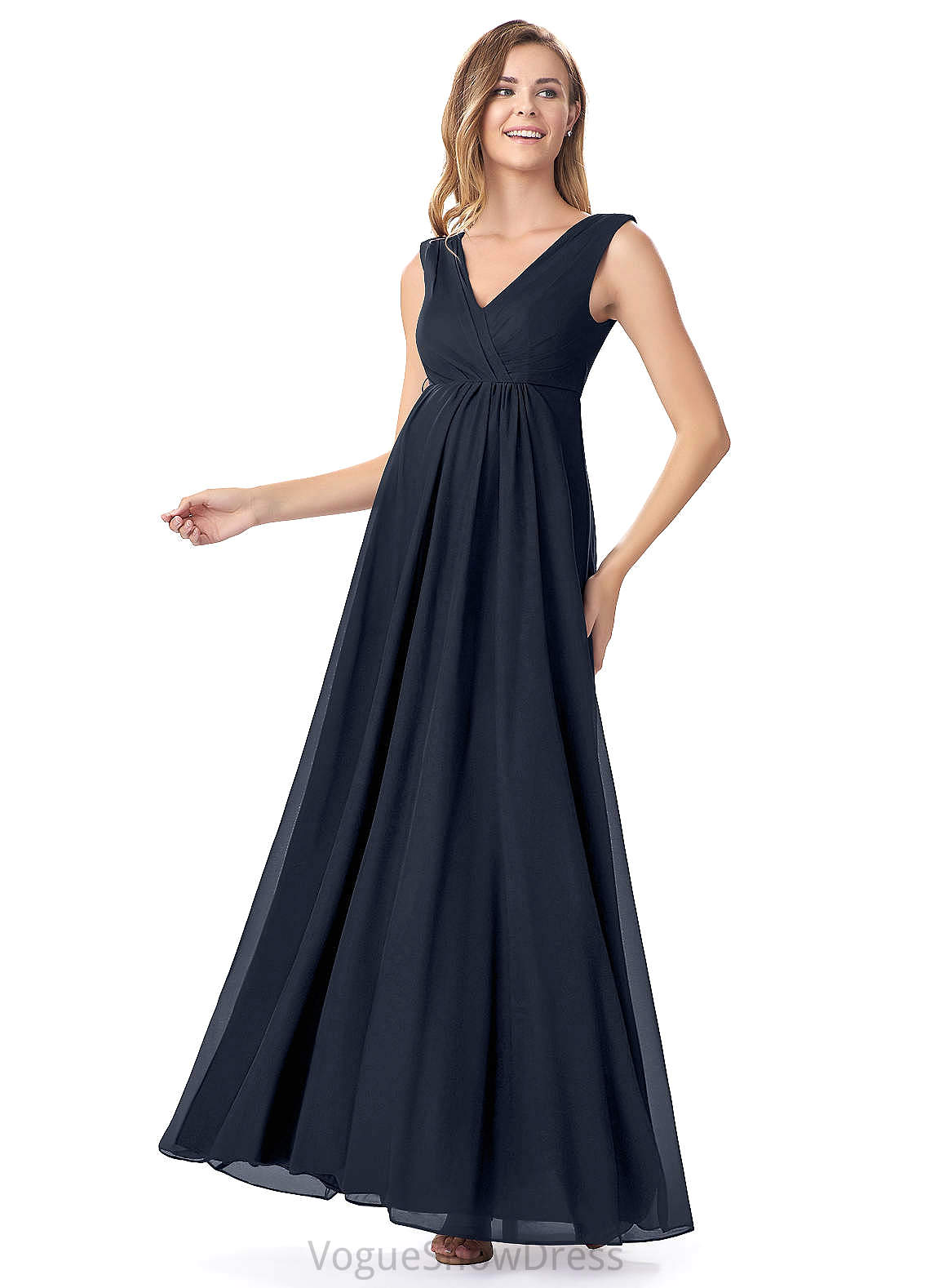 Ashlyn Natural Waist Trumpet/Mermaid Spaghetti Staps Sleeveless Sweep-Brush Train Off The Shoulder Bridesmaid Dresses