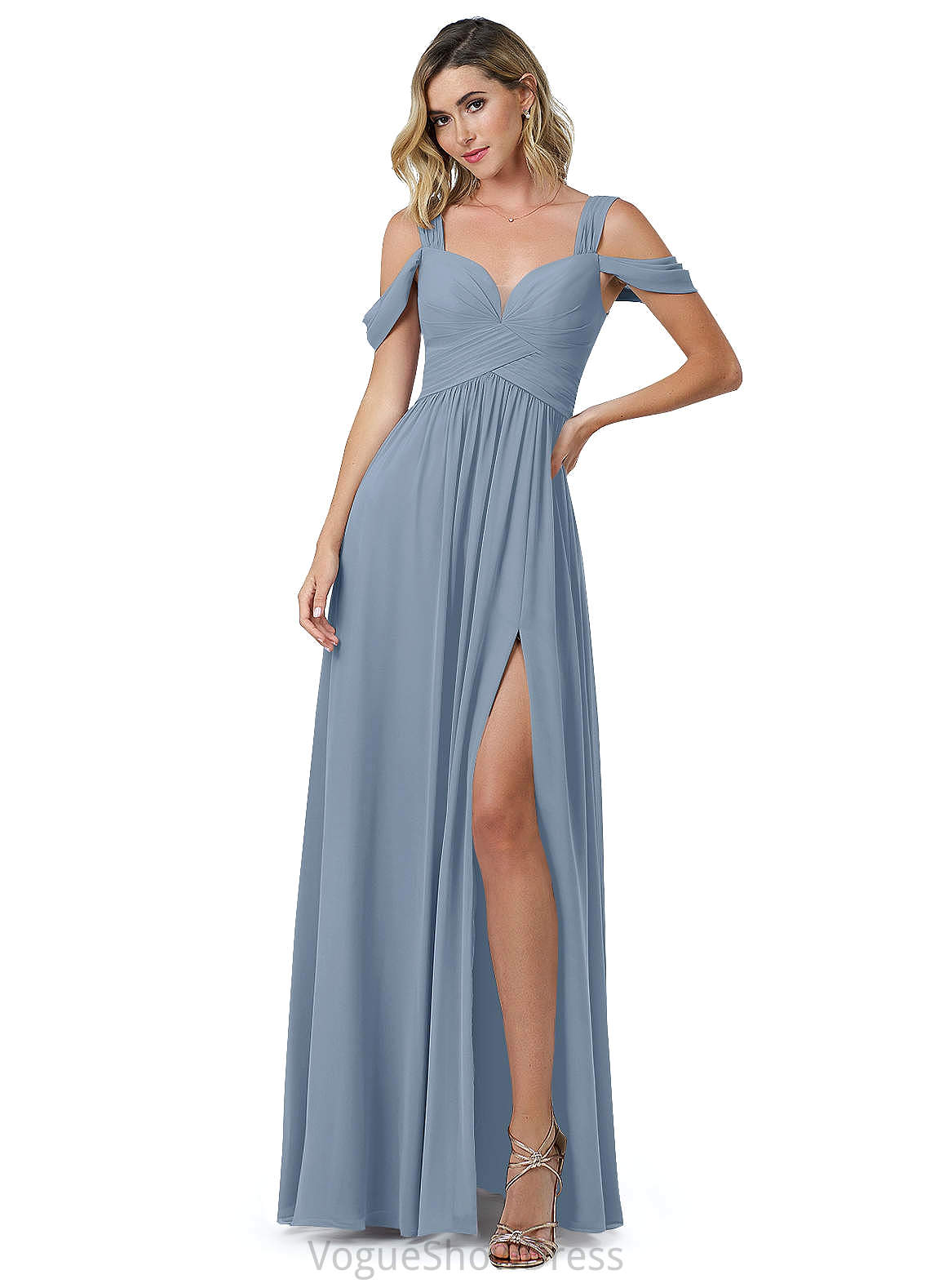 Theresa Spandex Floor Length Natural Waist Sleeveless Trumpet/Mermaid Scoop Bridesmaid Dresses