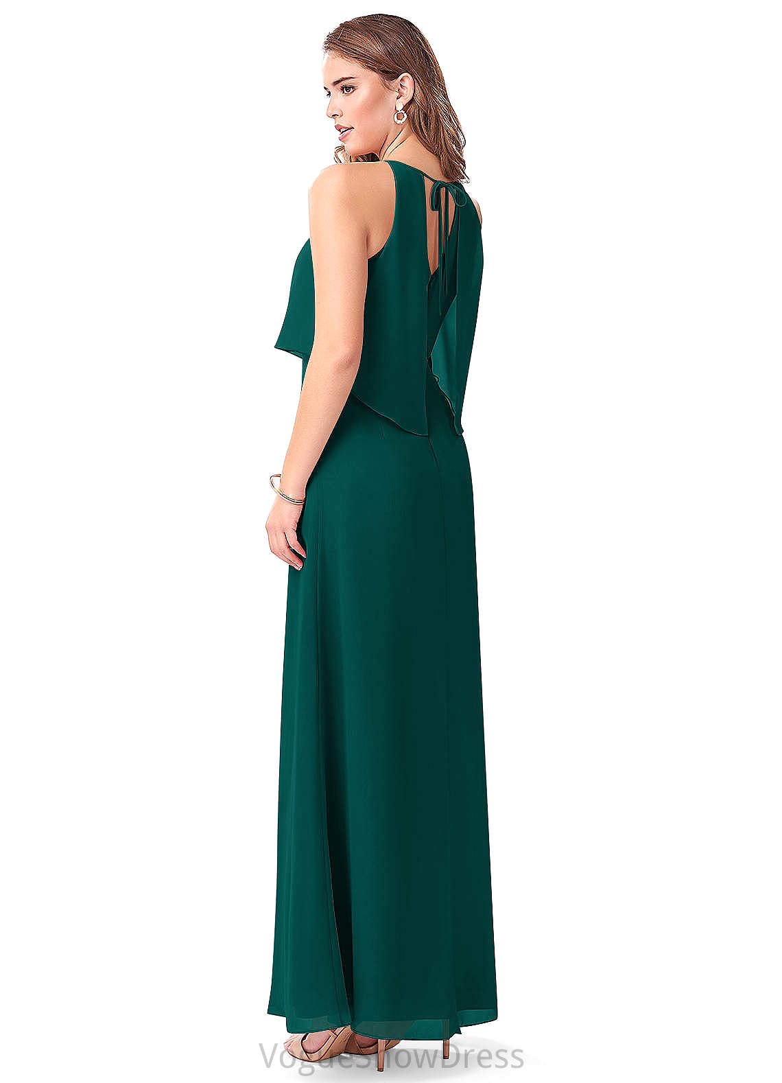 Camila V-Neck Natural Waist Trumpet/Mermaid Spandex Sleeveless Floor Length Bridesmaid Dresses