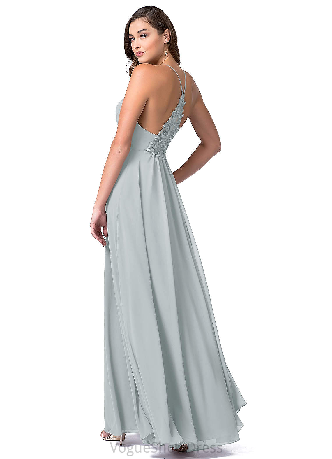 Tiara Sleeveless Empire Waist A-Line/Princess Spaghetti Staps Floor Length Bridesmaid Dresses