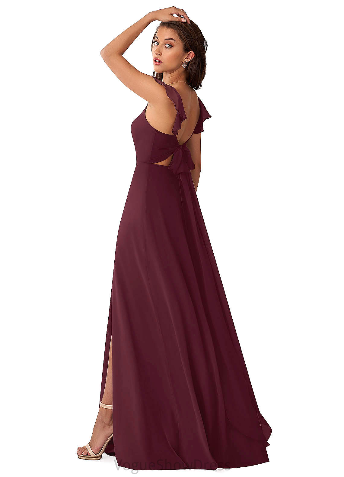 Harmony Natural Waist Trumpet/Mermaid Sleeveless Floor Length Scoop Bridesmaid Dresses