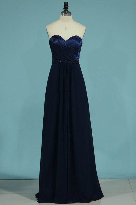 2024 New Arrival Bridesmaid Dresses Sweetheart Chiffon With Satin Bodice A Line