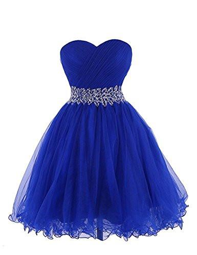 Sweetheart Short Blue Bridesmaid Dresses Homecoming Dresses JS769