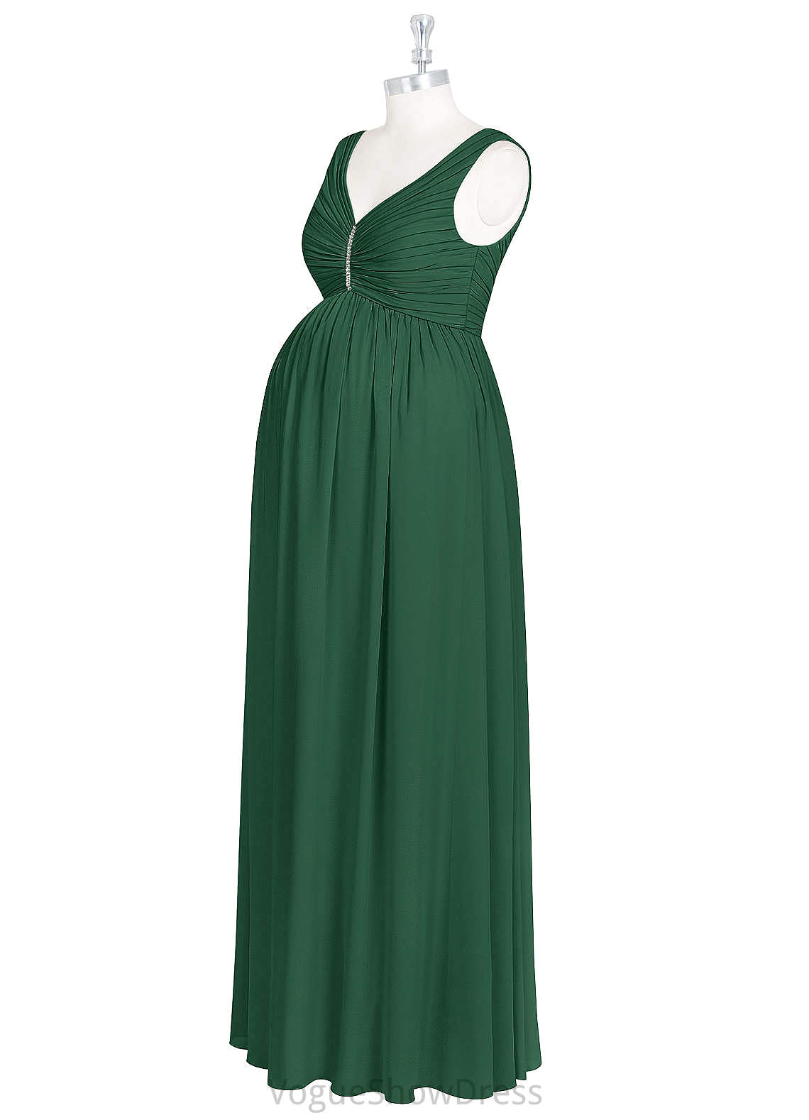 Tatum V-Neck Floor Length Sleeveless A-Line/Princess Natural Waist Bridesmaid Dresses