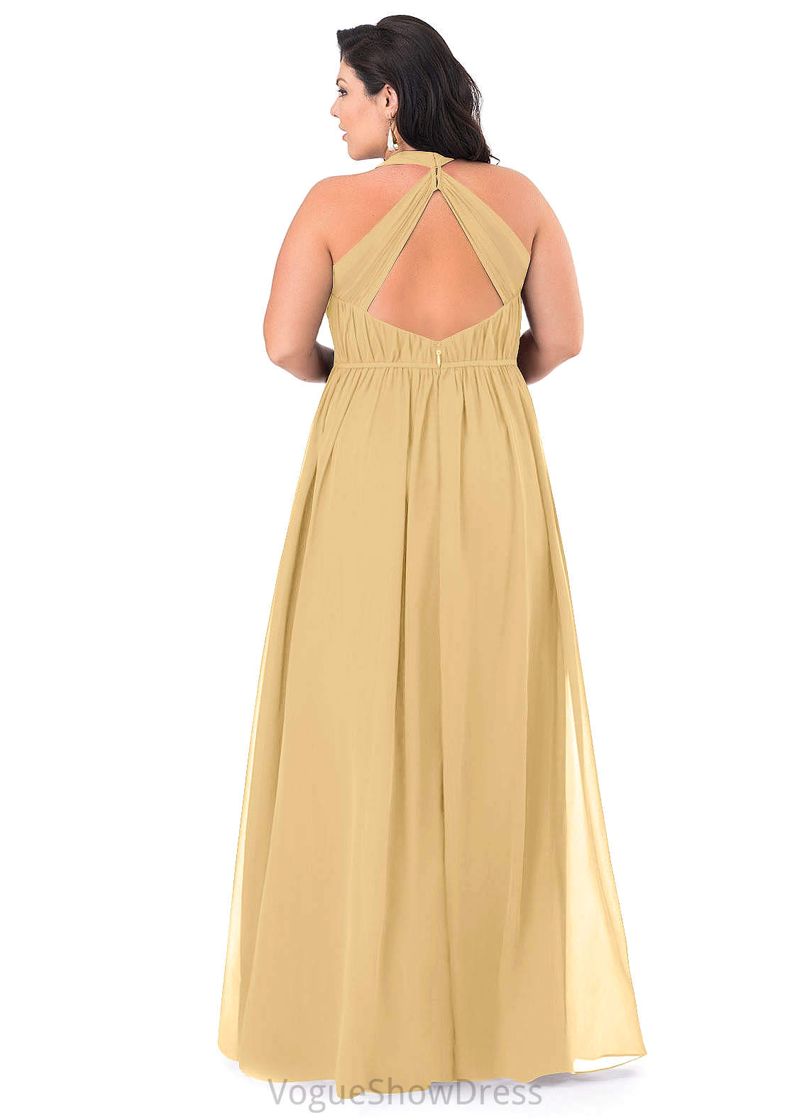 Tina Floor Length Natural Waist Sleeveless Spaghetti Staps A-Line/Princess Bridesmaid Dresses