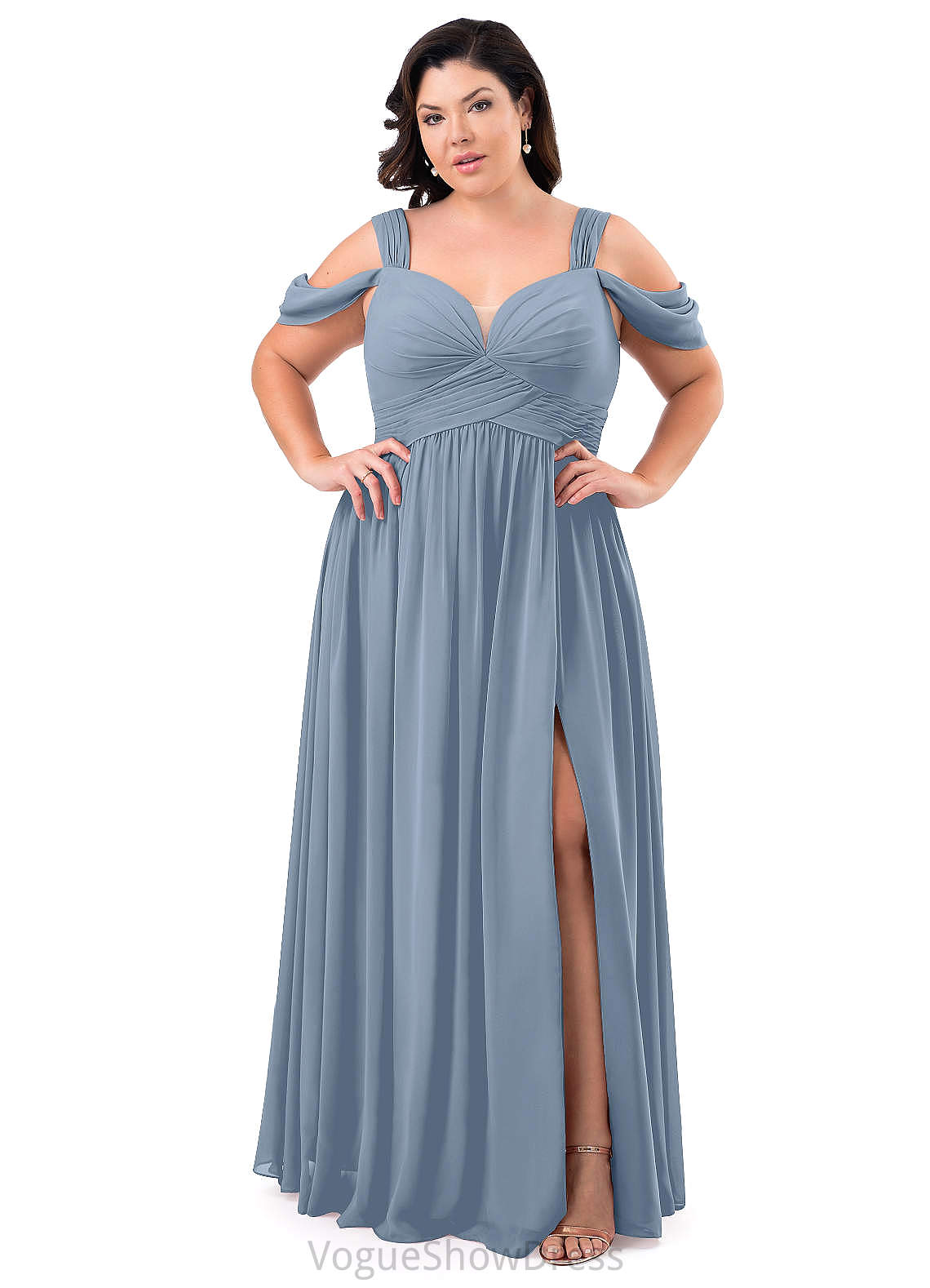 Theresa Spandex Floor Length Natural Waist Sleeveless Trumpet/Mermaid Scoop Bridesmaid Dresses