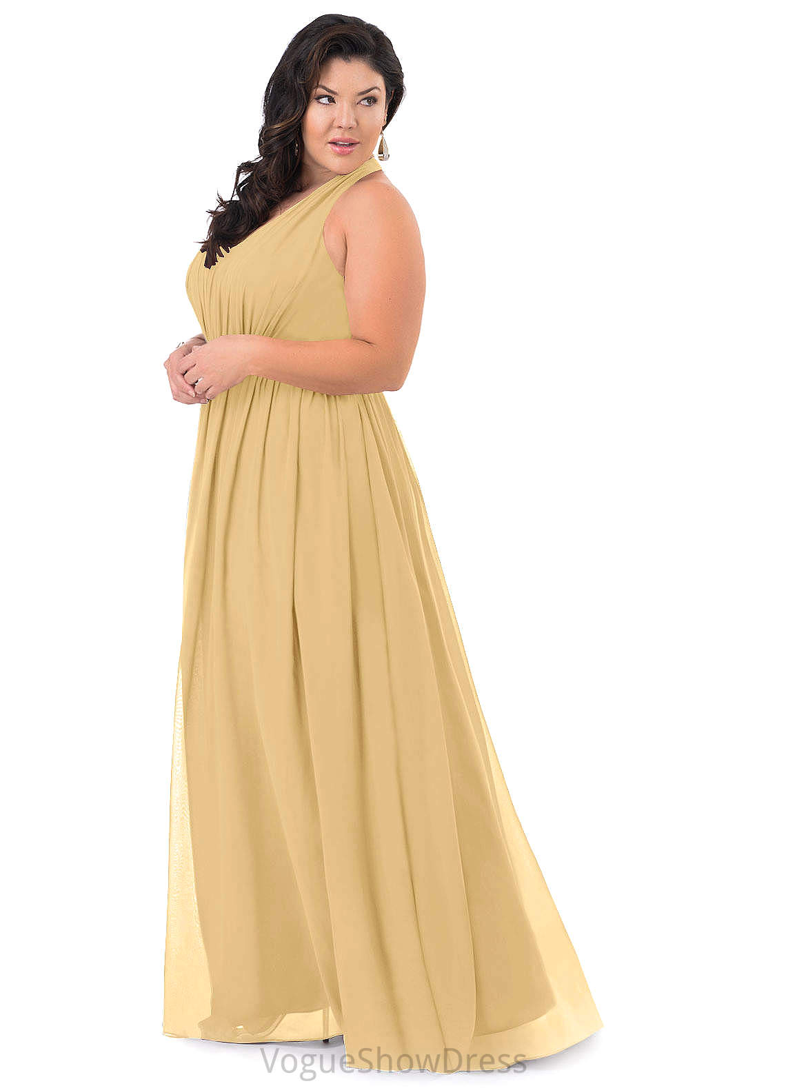 Tina Floor Length Natural Waist Sleeveless Spaghetti Staps A-Line/Princess Bridesmaid Dresses