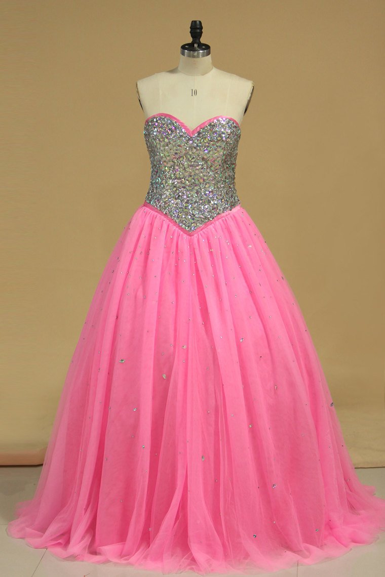 Quinceanera Dresses Ball Gown Sweetheart With Beading Floor Length