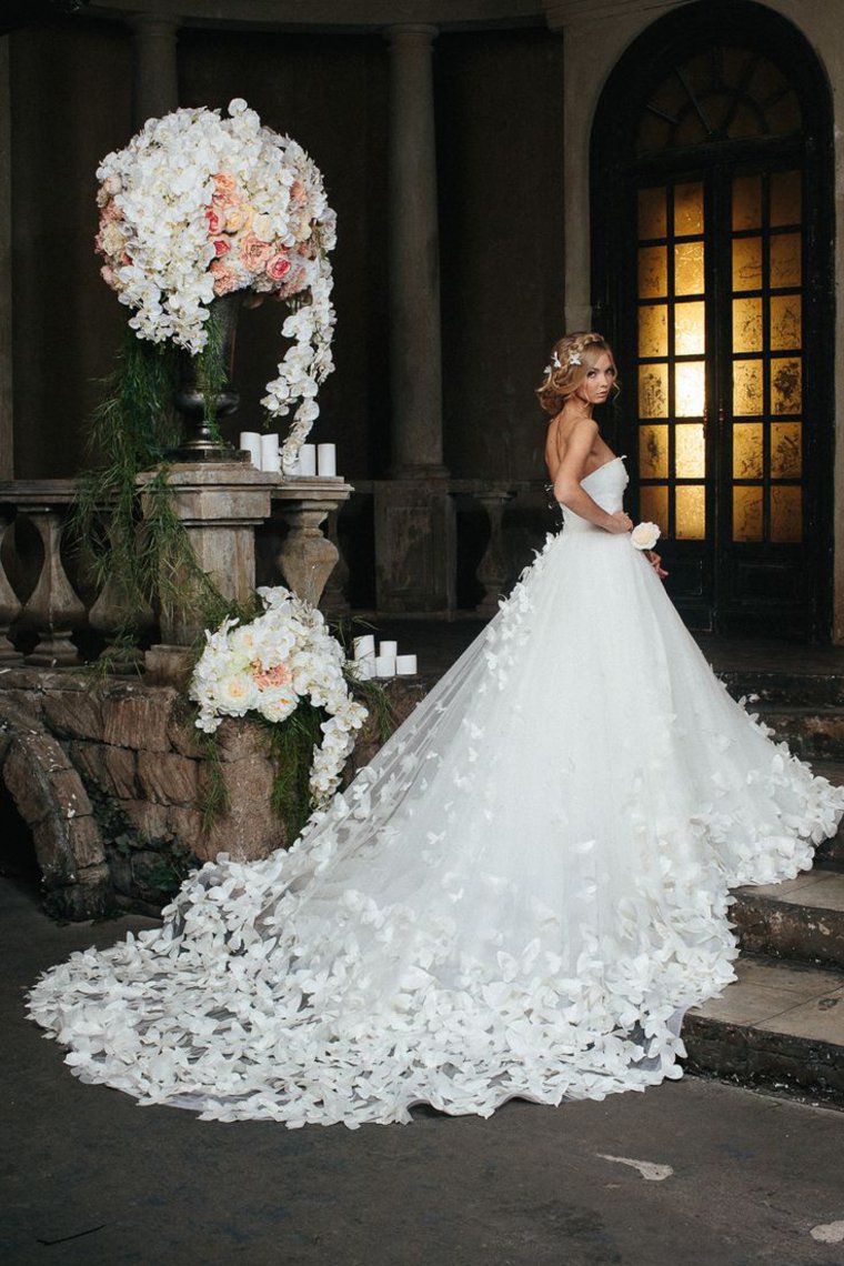 Sweetheart Wedding Dresses A Line Tulle With Handmade Flower