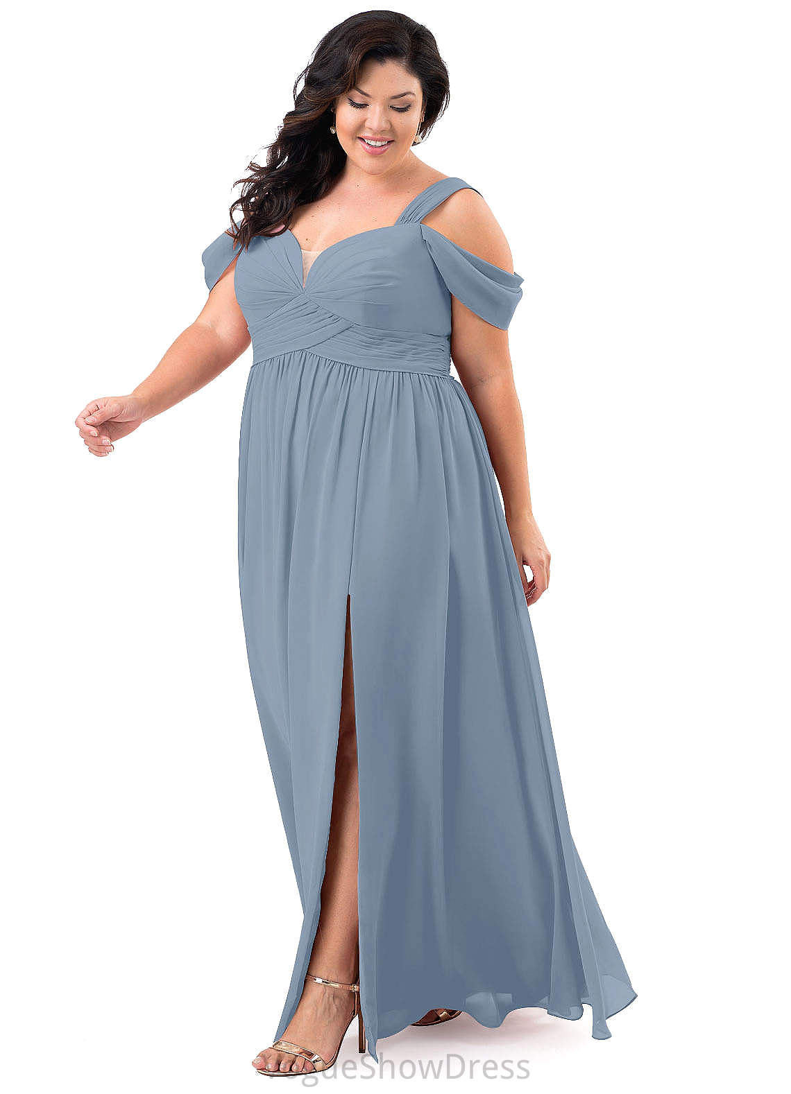 Theresa Spandex Floor Length Natural Waist Sleeveless Trumpet/Mermaid Scoop Bridesmaid Dresses