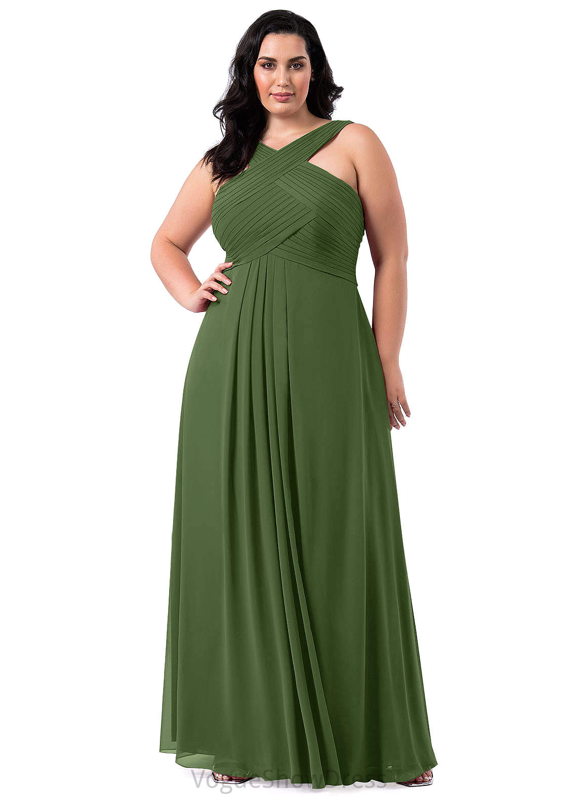 Zoey Sleeveless Floor Length Sheath/Column Natural Waist Scoop Bridesmaid Dresses