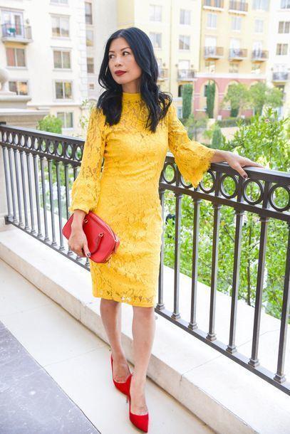 Yellow Long Sleeves Nataly Homecoming Dresses Kneen Length CD23952