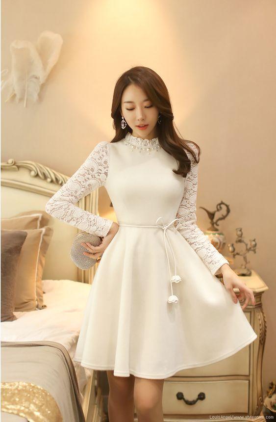 Long Sleeves Fresh Dress Long Sleeves Laney homecoming dress Homecoming Dresses CD2884