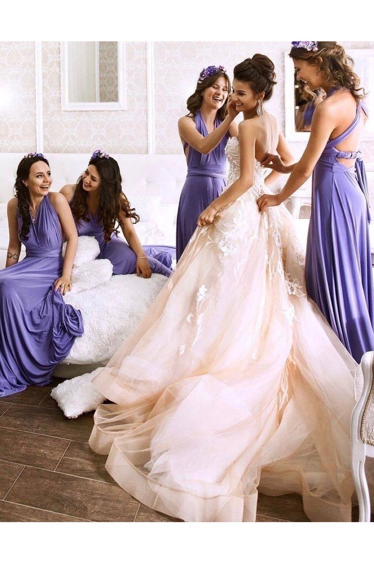 2024 Halter Bridesmaid Dresses Chiffon A Line With Sash/Ribbon