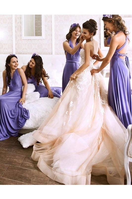 2024 Halter Bridesmaid Dresses Chiffon A Line With Sash/Ribbon