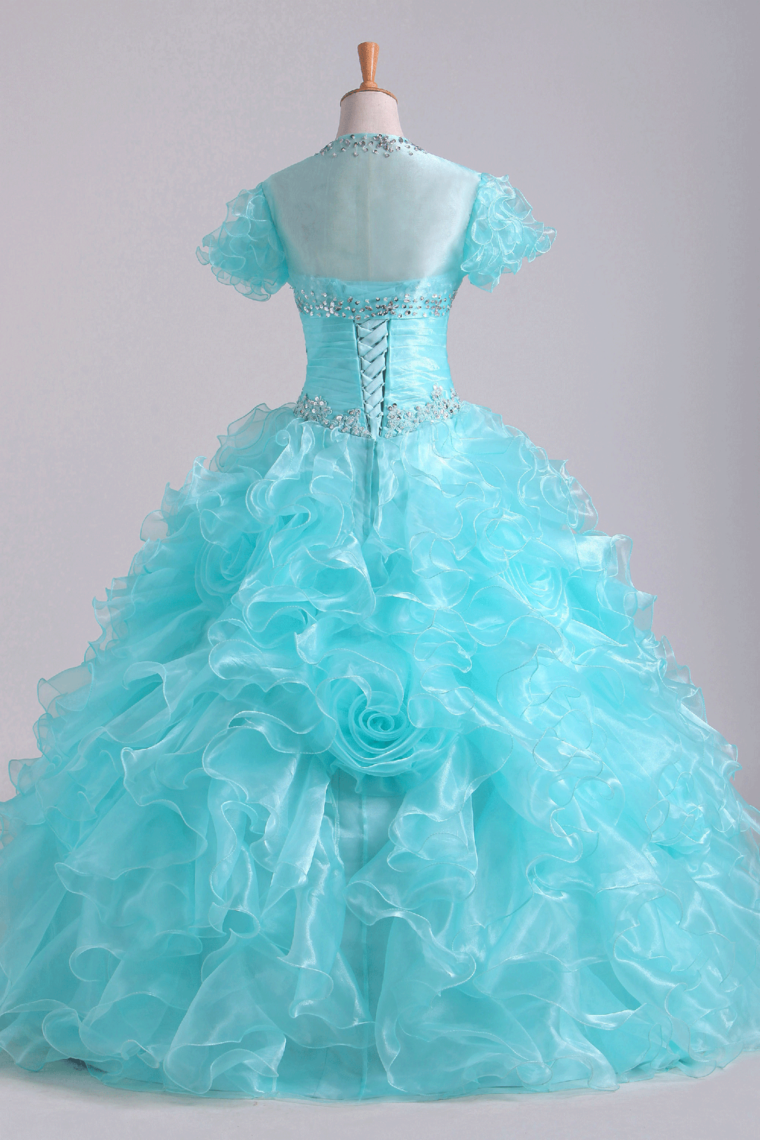 Quinceanera Dresses Fabulous Sweetheart Ruffled Bodice Floor Length