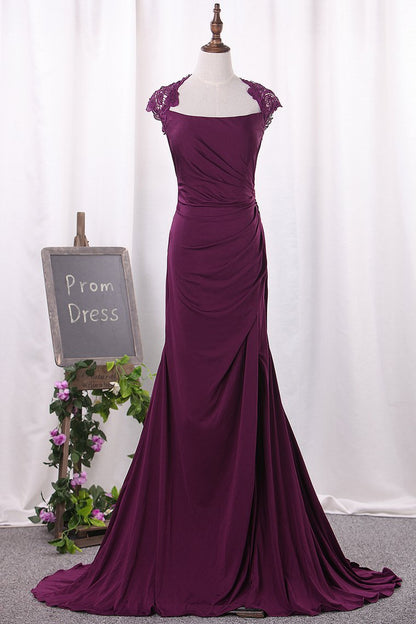 2024 New Arrival Mother Of The Bride Dresses Mermaid Spandex With Applique