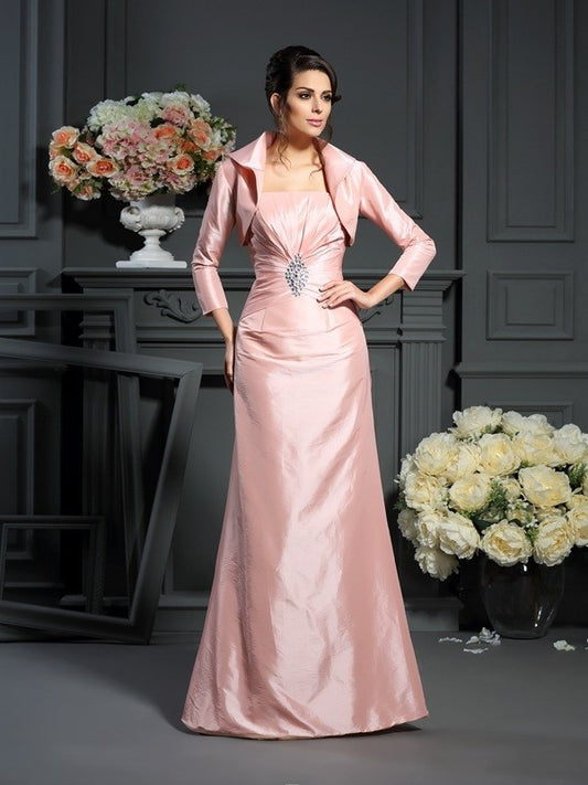 Strapless Mother of Pleats Long Sleeveless A-Line/Princess Taffeta the Bride Dresses