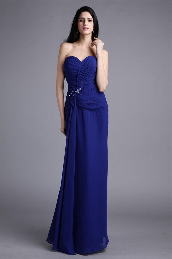 Beading Applique of Sweetheart Mother Chiffon Sheath/Column the Bride Dresses