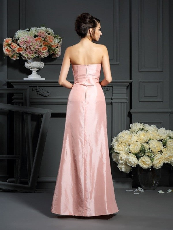 Strapless Mother of Pleats Long Sleeveless A-Line/Princess Taffeta the Bride Dresses